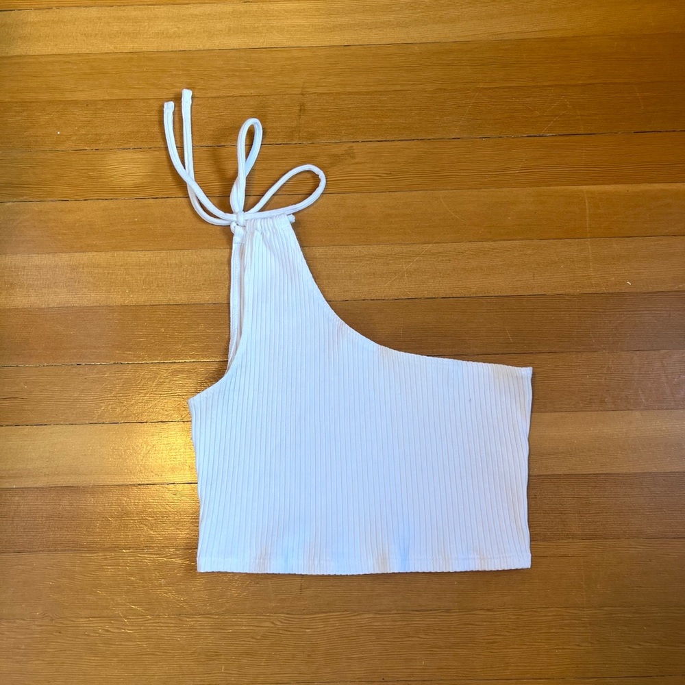 Aerie One-Shoulder Ribbed Top